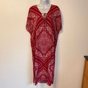 Novella Royale Margot Caftan Midi Tunic Dress Small